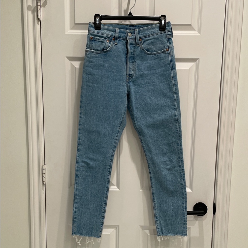 Levi's Light Blue Ankle Jeans